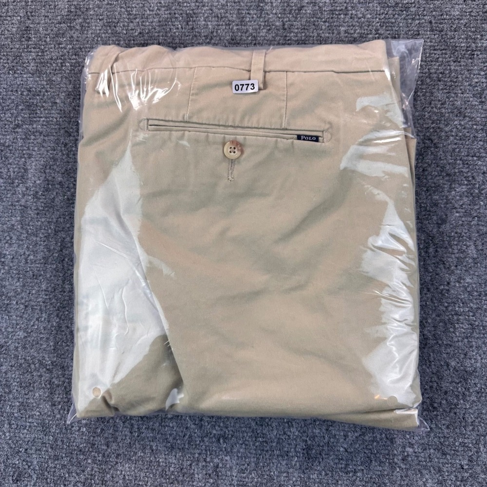 Polo Ralph Lauren Stretch Straight Fit Khaki Chino Pants Men's 42x30 Beige Golf - Picture 12 of 12